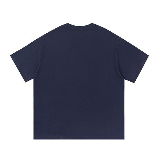 Signature Cotton Tee - Navy Blue